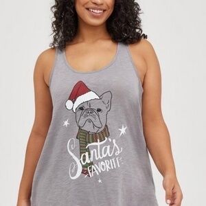 Torrid Santa's Favorite Christmas Sleeveless Racerback Sleep Tank Top
